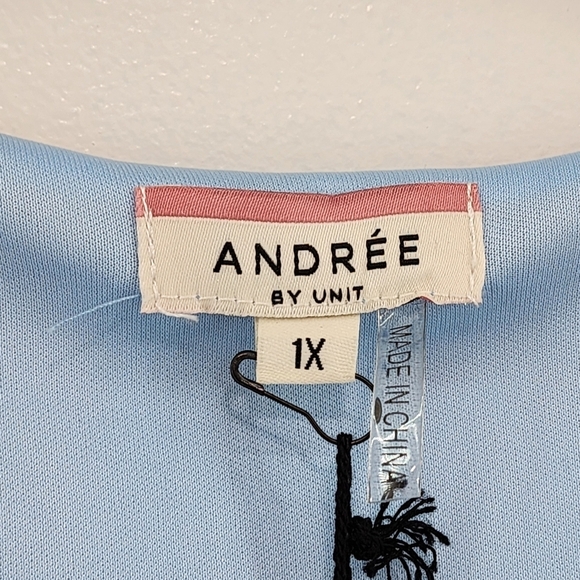 Andree by Unit Women's Plus Mixed Floral Mini Dress - 1X - Picture 4 of 7